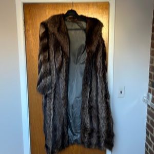 Full length Raccoon Coat